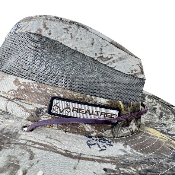 Realtree Signatures Unisex Helios Sun Hat L/XL Brown Adjustable Leather Cord - Picture 10 of 11